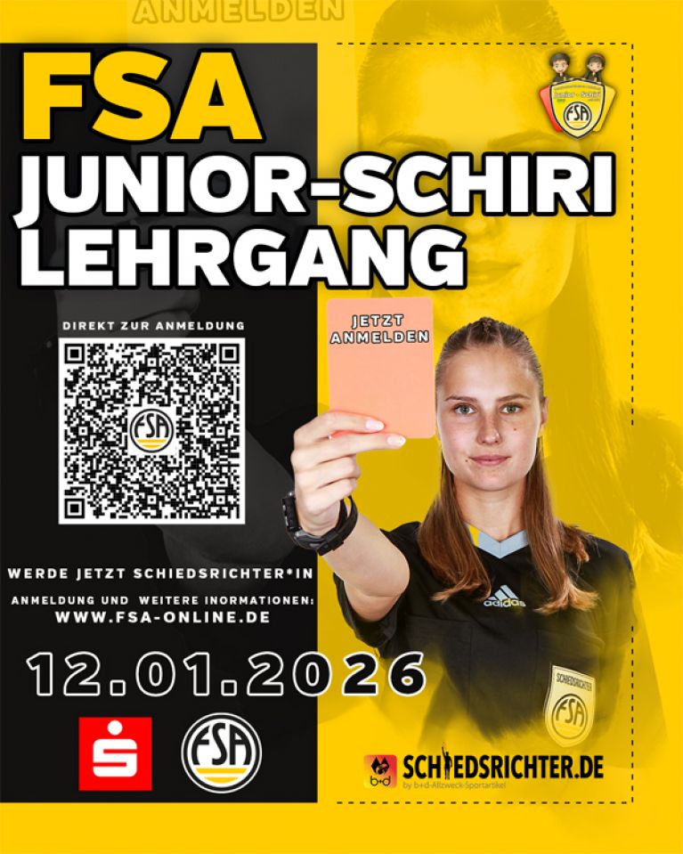 13.Junior-Schiri-Lehrgang startet am 12. Januar 2026