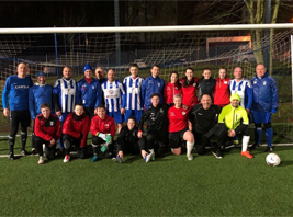 Trainingsspiel unserer Oldies gegen die Damen des HFC
