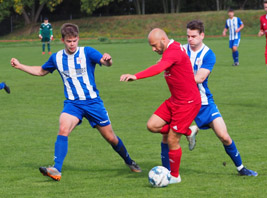 Aller Einsatz gegen Motor (hier Clemens Busch und Alexander Gratzer) reichte nur zu einem Punkt