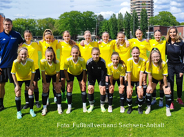Sachsen-Anhalts U14-Team - Mit dabei: Ida Kunze und Frieda und Luise Schirrmeister